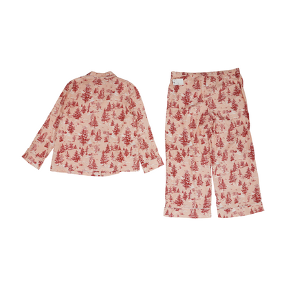 Pink Plus Print Pajama Set
