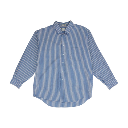Blue Striped Long Sleeve Button Down