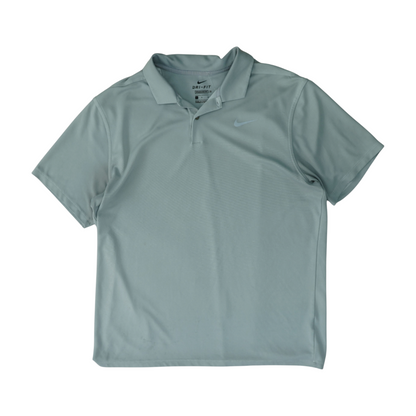 Gray Solid Short Sleeve Polo