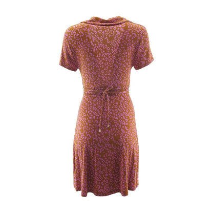 Orange Animal Print Mini Dress