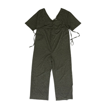 Green Solid Jumpsuit