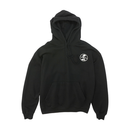 Black Solid Hoodie Pullover