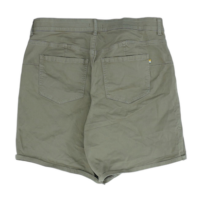 Olive Solid 5-Pocket Shorts