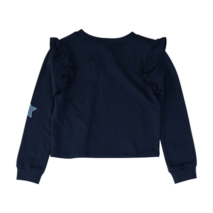 Navy Graphic Blouse