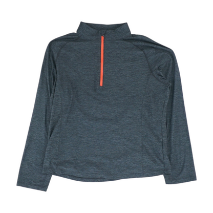 Charcoal Solid 1/4 Zip Pullover