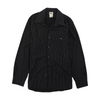 Black Striped Long Sleeve Button Down