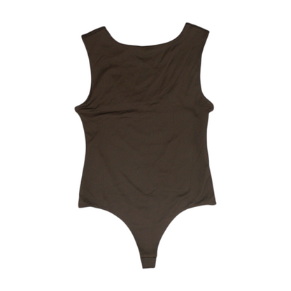 Brown Bodysuit Blouse