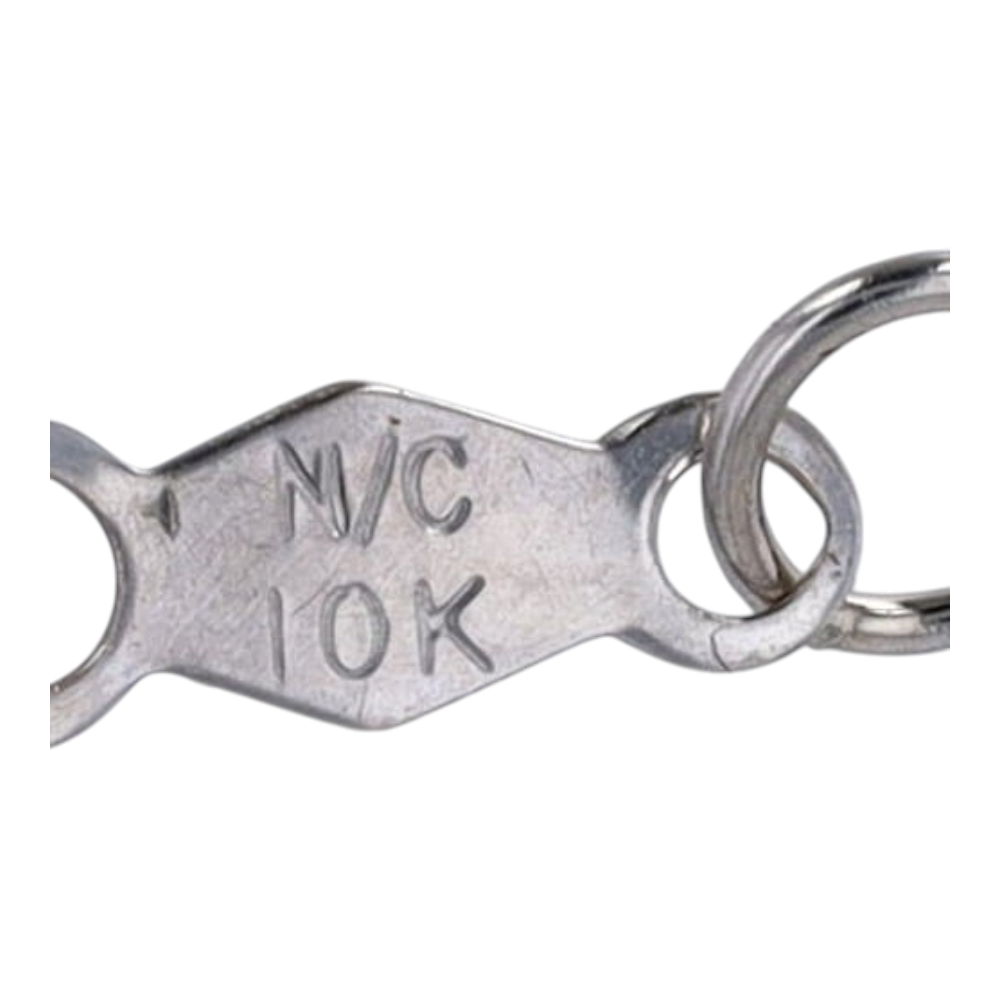 1/5 ctw 10K White Gold Moissanite Pendant Necklace