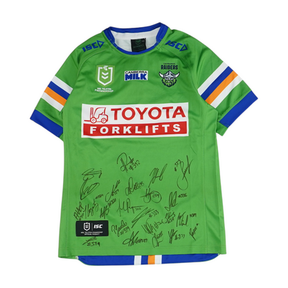 Men's Green Canberra Raiders Short Sleeve Jersey