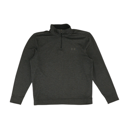 Charcoal Striped 1/4 Zip Pullover