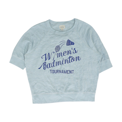 Blue Solid Sweatshirt Pullover