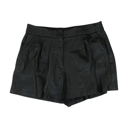 Black Solid Chino Shorts