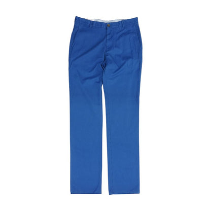 Blue Solid Khaki Pants