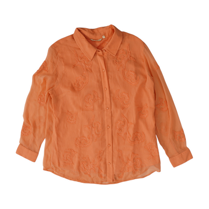 Orange Button Down