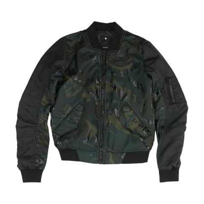 Black Camo Bomber Jacket