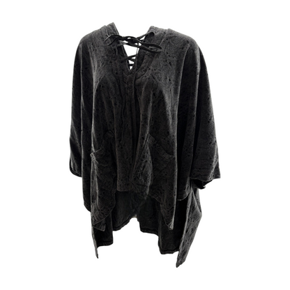 Gray Graphic Hoodie Pullover