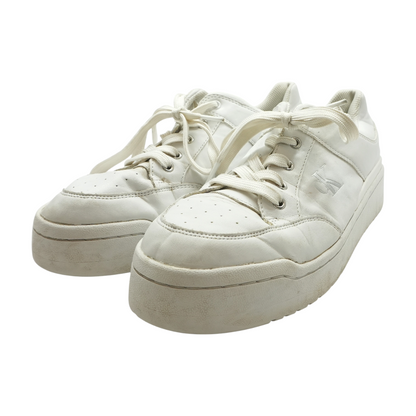 White Low-Top Athletic Shoes