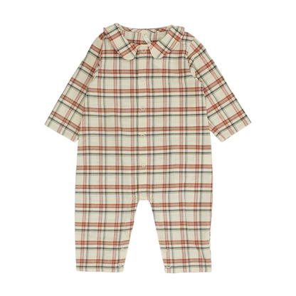 Ivory Plaid One-Piece