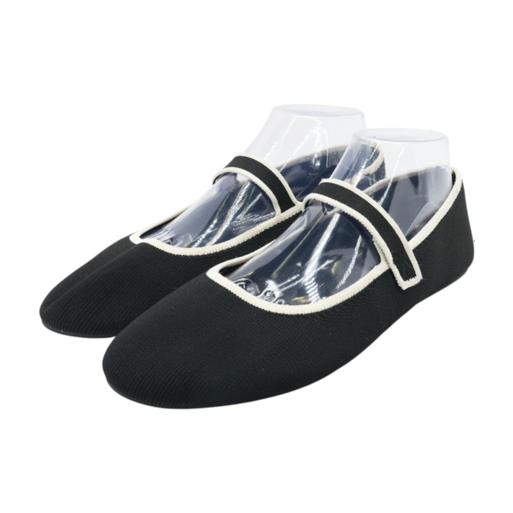 Black Slip-On Flats