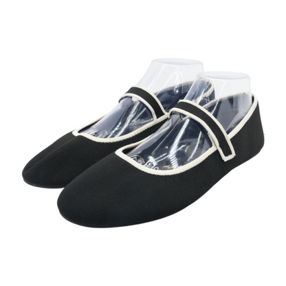 Black Slip-On Flats