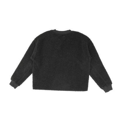 Gray Solid Fleece Pullover