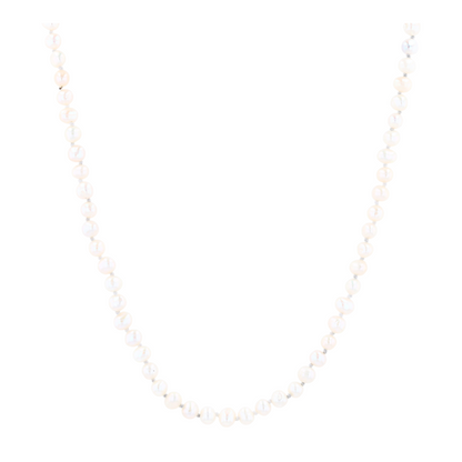 14K Yellow Gold Cultured Pearl Beaded Necklace