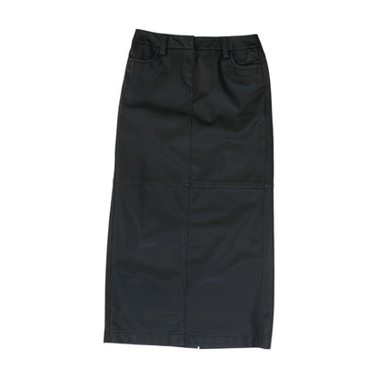 Black Petite Midi Skirt