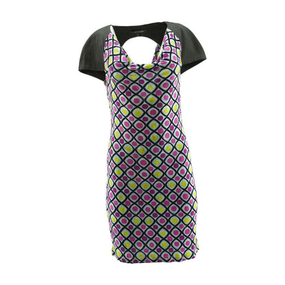 Purple Polka Dot Midi Dress