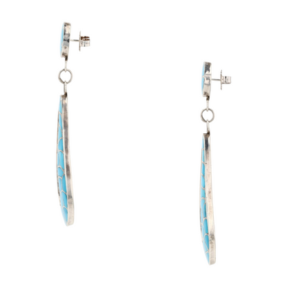 Sterling Silver Turquoise Drop Earrings
