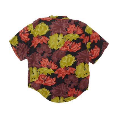 Vintage Multi Floral Short Sleeve Button Down