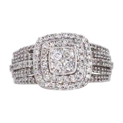 5/8 ctw 10K Sterling Silver Diamond Fashion Ring