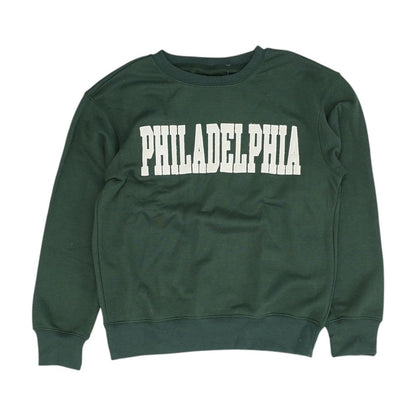 Green Embroidery Detail Sweatshirt
