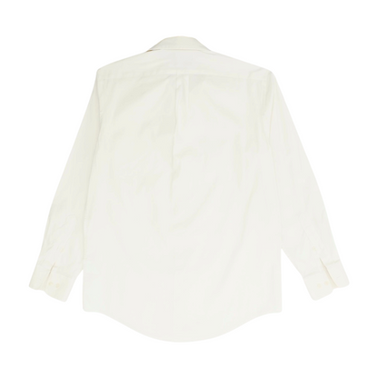 Ivory Solid Long Sleeve Button Down