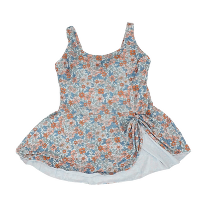 Blue Plus Floral One-Piece