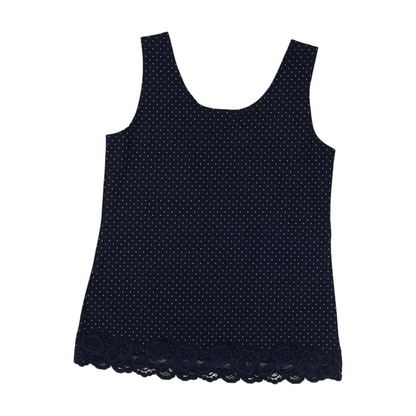 Navy Polka Dot Blouse