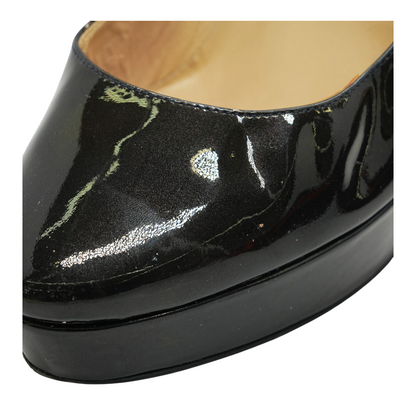 Black Patent Leather 120 Cosmic Pumps