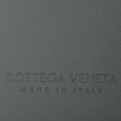 Black Intrecciato Weave Leather Wallet