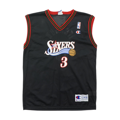 Vintage Men's Black Philadelphia 76ers Sleeveless Jersey