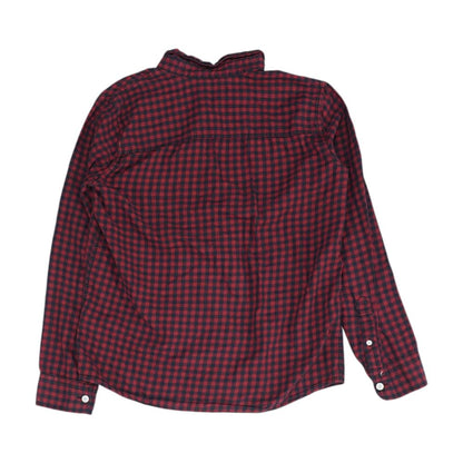 Red Check Long Sleeve Button Down