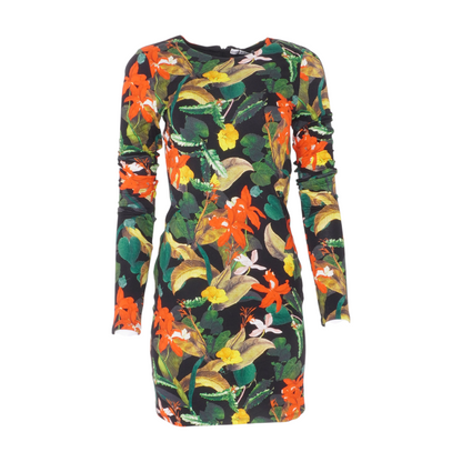 Black Floral Mini Dress
