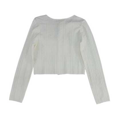 White Cardigan Sweater