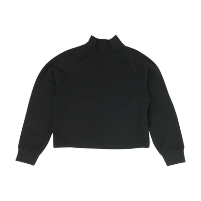 Black Solid Sweatshirt Pullover