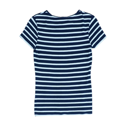 Navy Striped Blouse