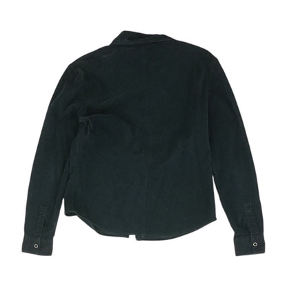 Black Solid Long Sleeve Blouse