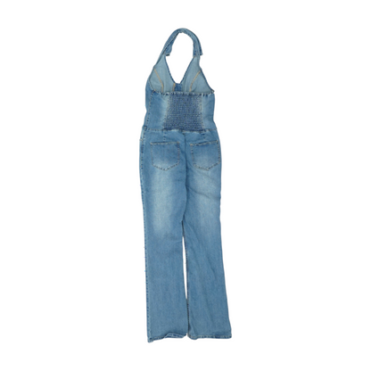 Blue Bootcut Overalls