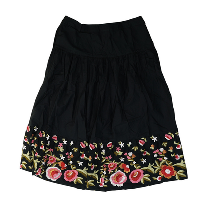 Black Floral Maxi Skirt
