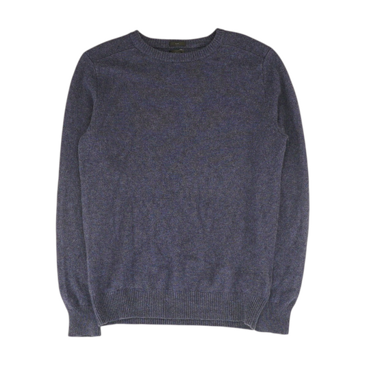 Navy Solid Pullover Sweater