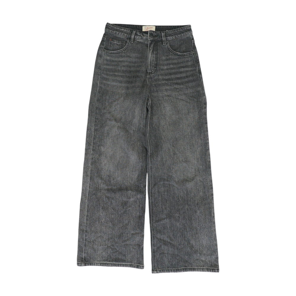 Gray Wide Leg Jeans
