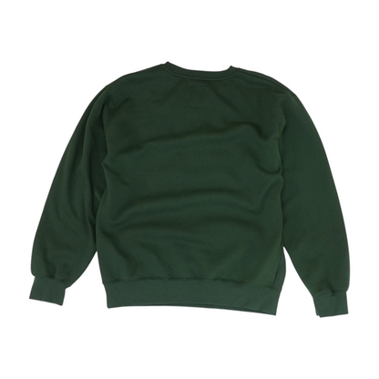 Green Solid Sweatshirt Pullover