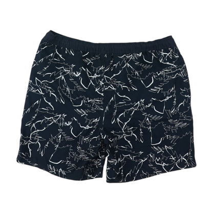 Navy Abstract Swim Bottom